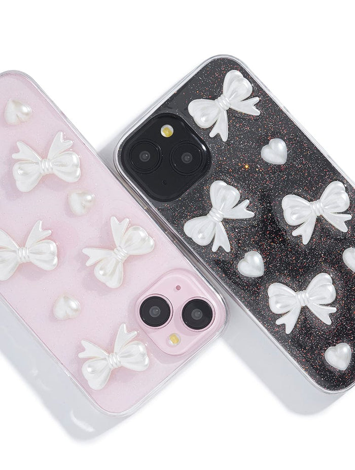 3D Bow and Hearts iPhone Case Phone Cases Custard London