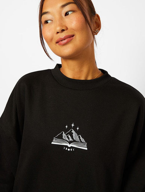 ACOTAR To The Stars Sweatshirt In Black Hoodies & Sweatshirts Skinnydip London