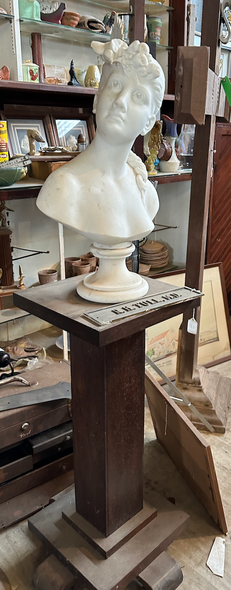 Alabaster Athena on A Stand