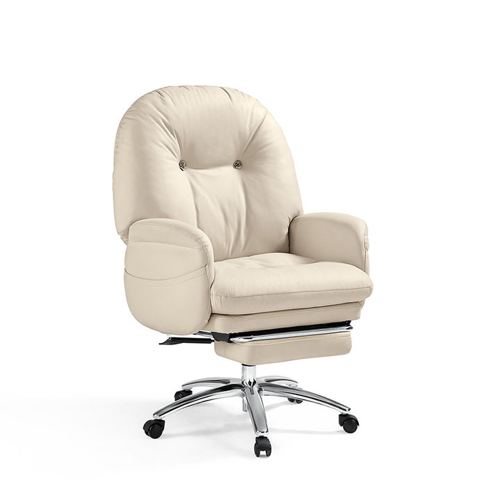 Amity Adjustable Height Computer Chair/Office Chair and Caster Wheels With Retractable Footrest