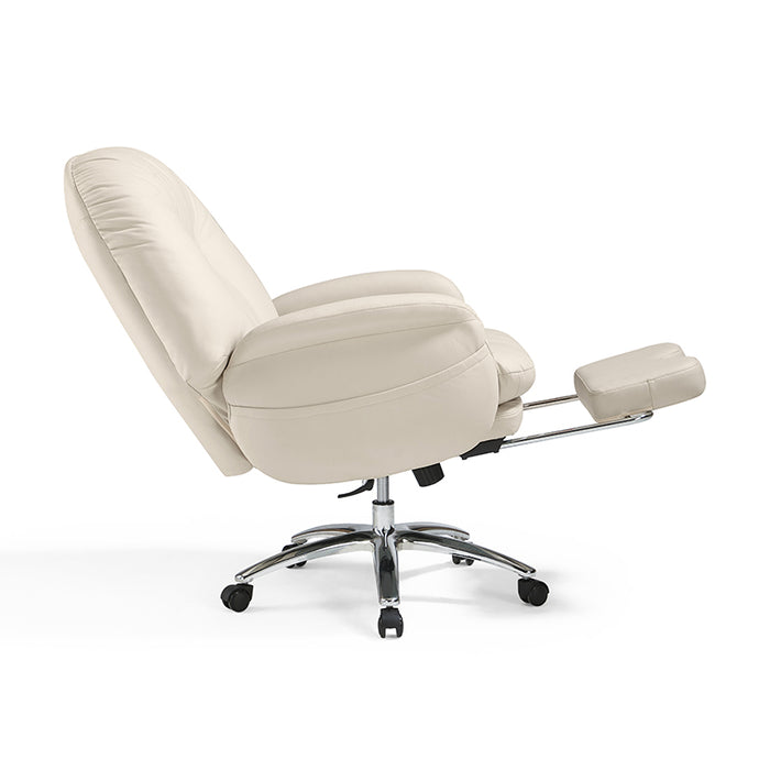 Amity Adjustable Height Computer Chair/Office Chair and Caster Wheels With Retractable Footrest