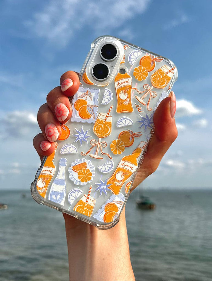 Aperol Vibes Shock iPhone Case Phone Cases Skinnydip London