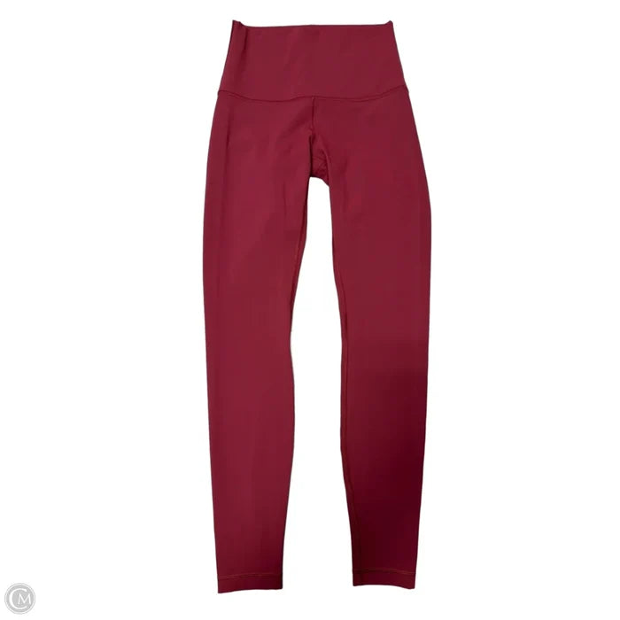 Athletic Leggings By Lululemon In Red, Size: 6