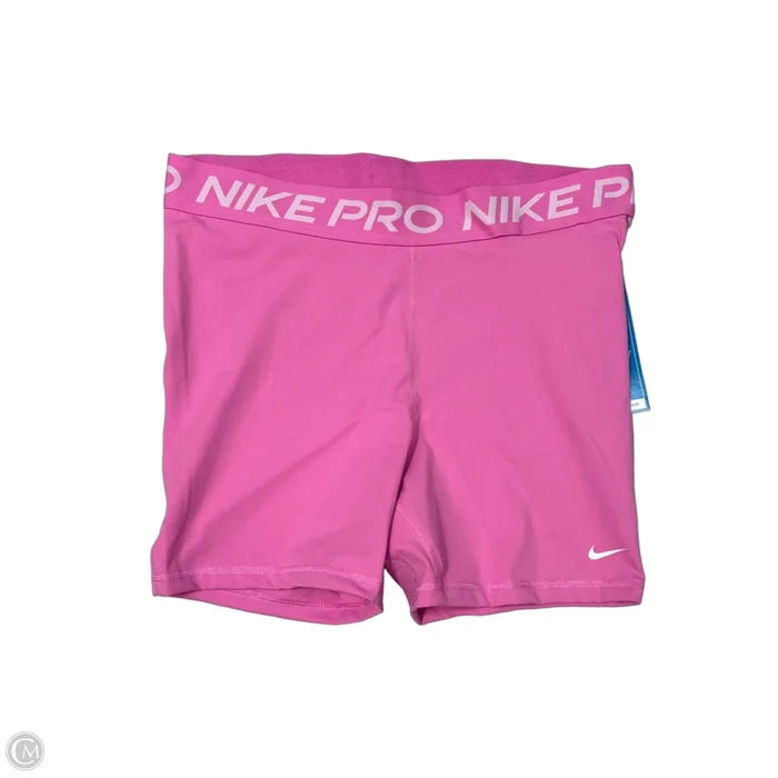 Athletic Shorts By Nike In Pink, Size: 1x