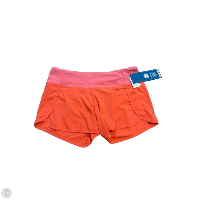 Athletic Shorts By Lululemon In Orange, Size: M