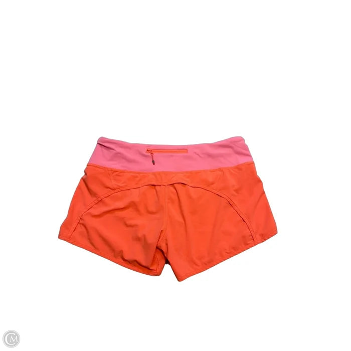 Athletic Shorts By Lululemon In Orange, Size: M