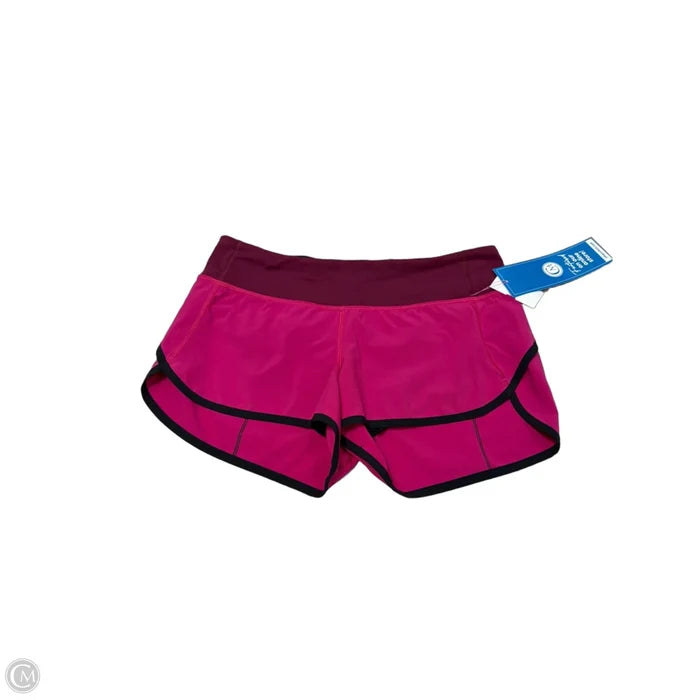 Athletic Shorts By Lululemon In Pink, Size: 6