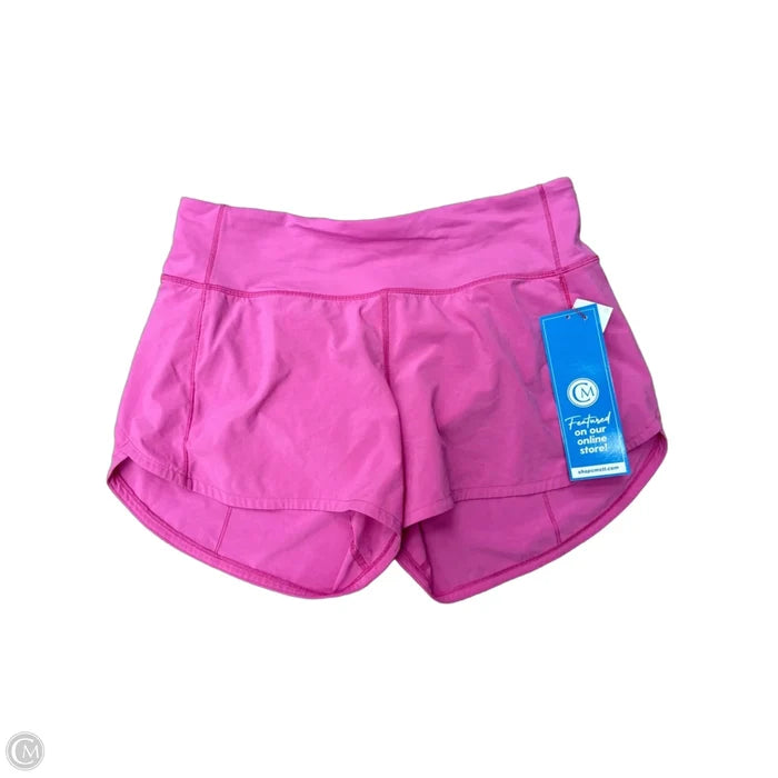 Athletic Shorts By Lululemon In Pink, Size: S