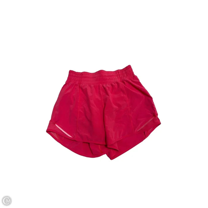 Athletic Shorts By Lululemon In Pink, Size: Xs