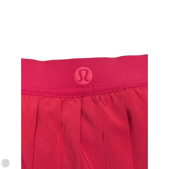 Athletic Skort By Lululemon In Pink, Size: L