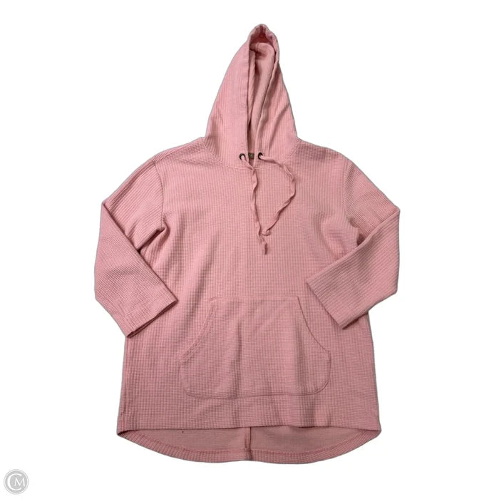 Athletic Sweatshirt Hoodie By Lilla P In Pink, Size: S