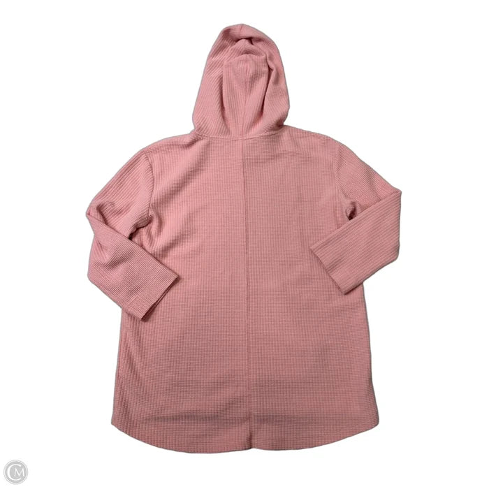 Athletic Sweatshirt Hoodie By Lilla P In Pink, Size: S