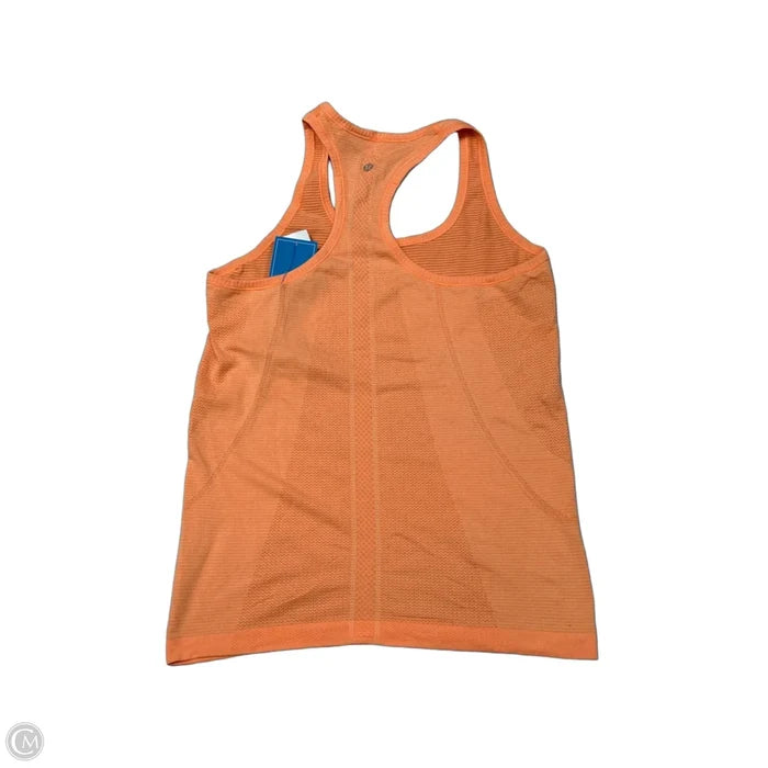 Athletic Tank Top By Lululemon In Orange, Size: M