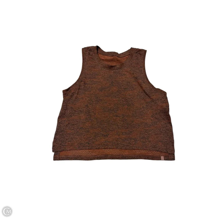 Athletic Tank Top By Lululemon In Orange, Size: Xs