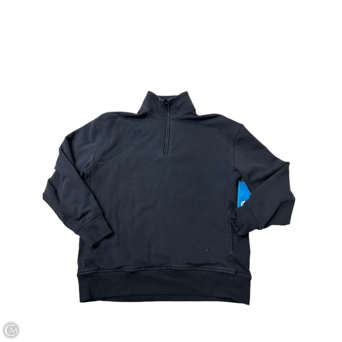 Athletic Top Long Sleeve Collar By Athleta In Black, Size: Xs