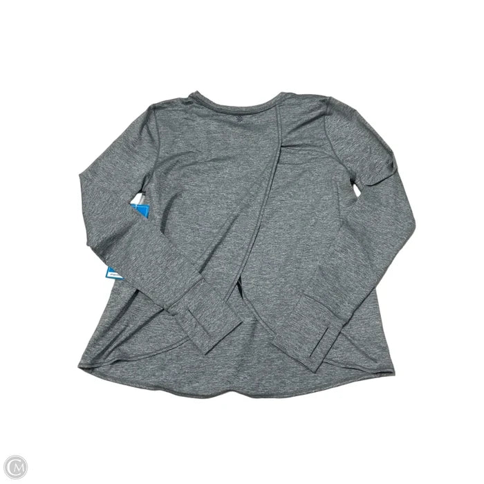 Athletic Top Long Sleeve Crewneck By Athleta In Grey, Size: S