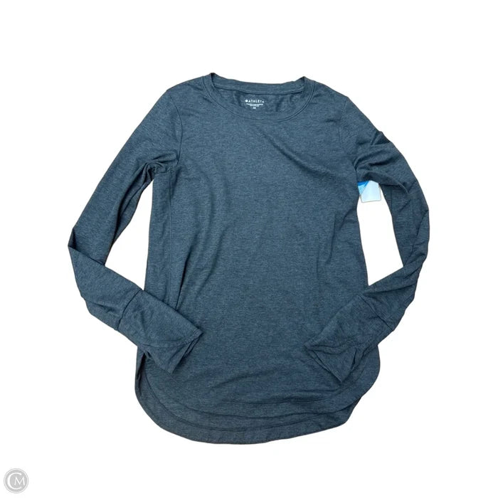 Athletic Top Long Sleeve Crewneck By Athleta In Grey, Size: Xs