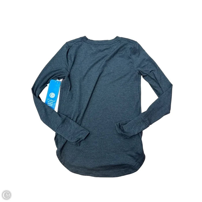 Athletic Top Long Sleeve Crewneck By Athleta In Grey, Size: Xs