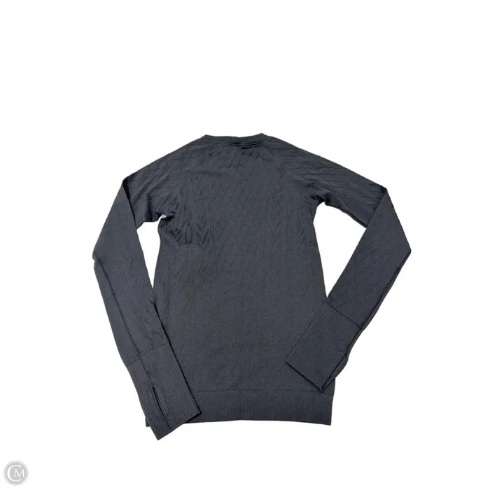 Athletic Top Long Sleeve Crewneck By Lululemon In Black, Size: S (4)