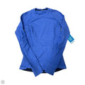 Athletic Top Long Sleeve Crewneck By Lululemon In Blue, Size: S