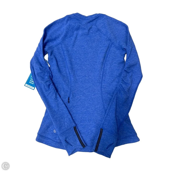 Athletic Top Long Sleeve Crewneck By Lululemon In Blue, Size: S
