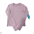 Athletic Top Long Sleeve Crewneck By Lululemon In Pink, Size: S