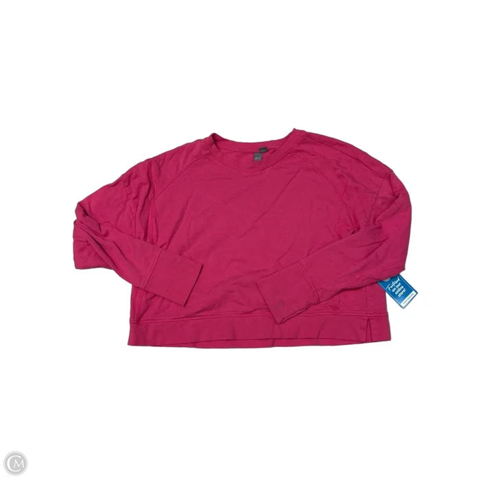 Athletic Top Long Sleeve Crewneck By Sweaty Betty In Pink, Size: L