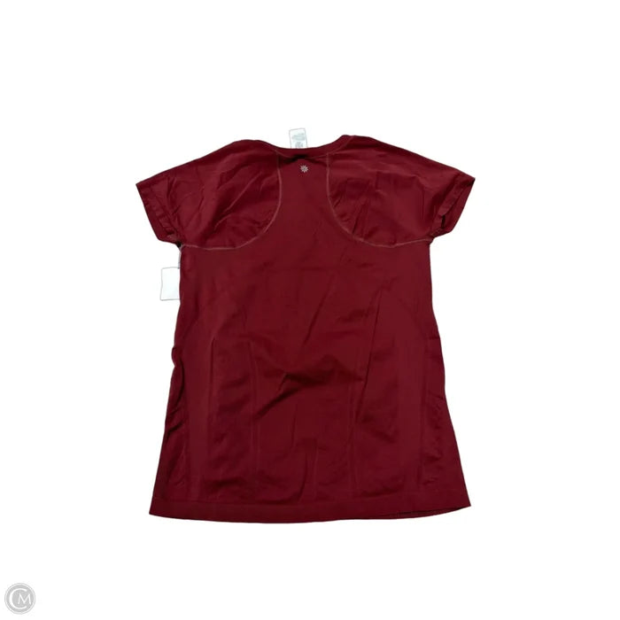 Athletic Top Short Sleeve By Athleta In Orange, Size: L