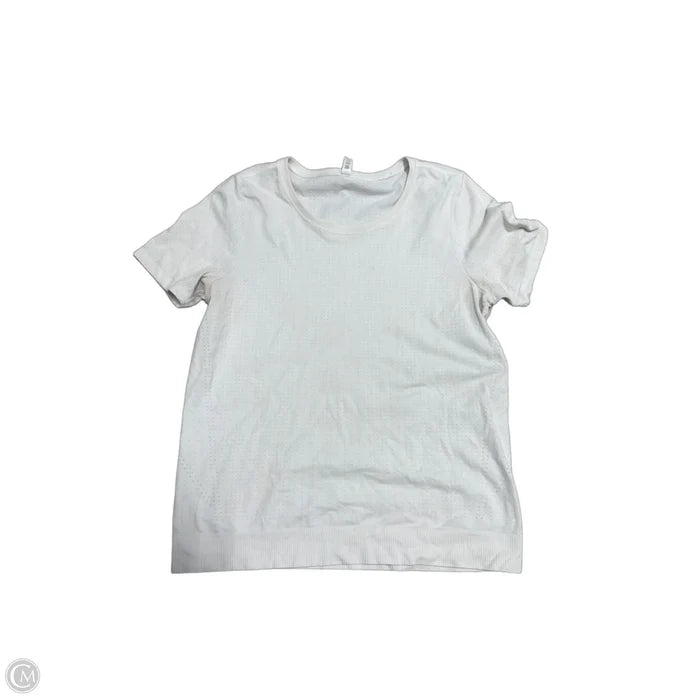 Athletic Top Short Sleeve By Athleta In White, Size: M