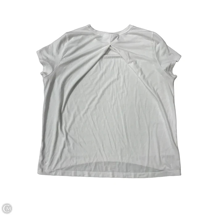 Athletic Top Short Sleeve By Athleta In White, Size: Xs