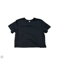 Athletic Top Short Sleeve By Lululemon In Black, Size: M