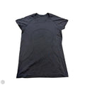 Athletic Top Short Sleeve By Lululemon In Black, Size: M