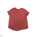 Athletic Top Short Sleeve By Lululemon In Pink, Size: M
