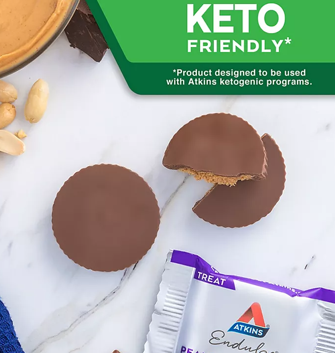 Atkins Endulge Peanut Butter Cups Pack, Keto Friendly (44 ct.)