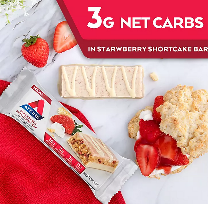 Atkins Strawberry Shortcake Meal Bar ( 16 ct.)