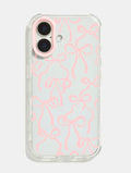 Baby Pink Bows Shock iPhone Case Phone Cases Skinnydip London