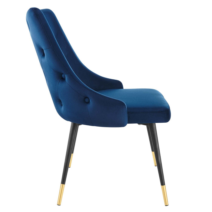 Bella Tufted Velvet Dining Chair - Navy Denmark Home
