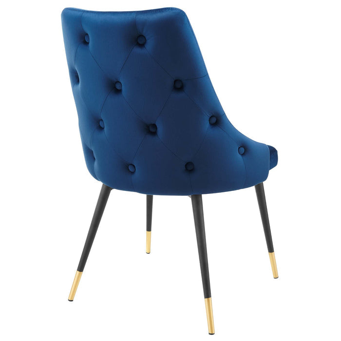 Bella Tufted Velvet Dining Chair - Navy Denmark Home
