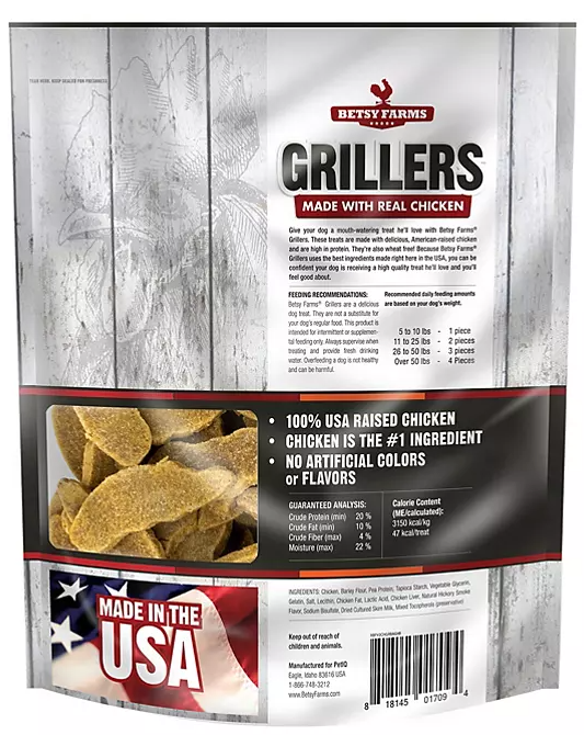 Betsy Farms Grillers Dog Treats (48 oz.) - Eshop House LLC