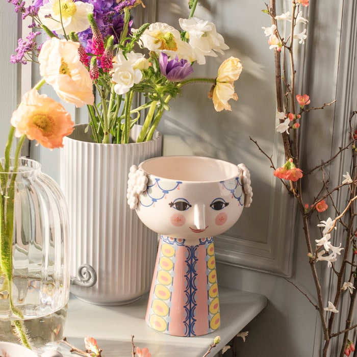 Bjørn Wiinblad Eva Vase — Pink/Blue