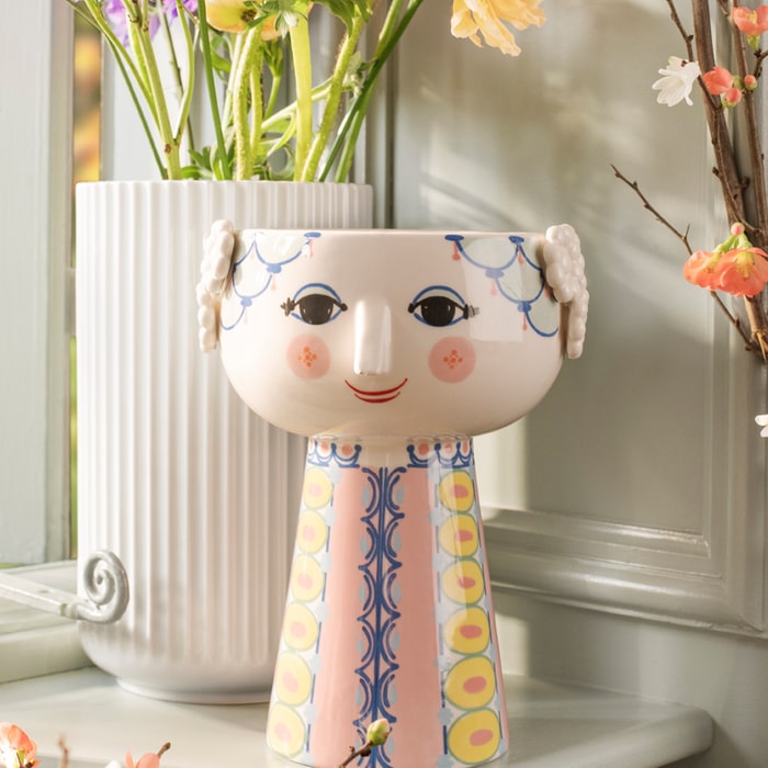 Bjørn Wiinblad Eva Vase — Pink/Blue