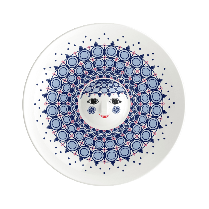 Bjørn Wiinblad Olga Dish — Blue