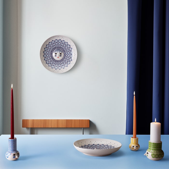 Bjørn Wiinblad Olga Dish — Blue
