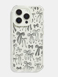 Black Painted Bows Shock iPhone Case Phone Cases Skinnydip London