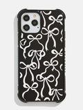 Black & White Bows Shock iPhone Case Phone Cases Skinnydip London