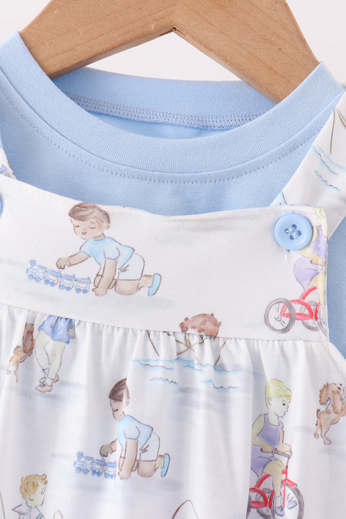 Blue all day adventure 2pc bubble set