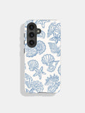 Blue Outline Sea Shells Ultra Protective Android Case Phone Case Skinnydip London