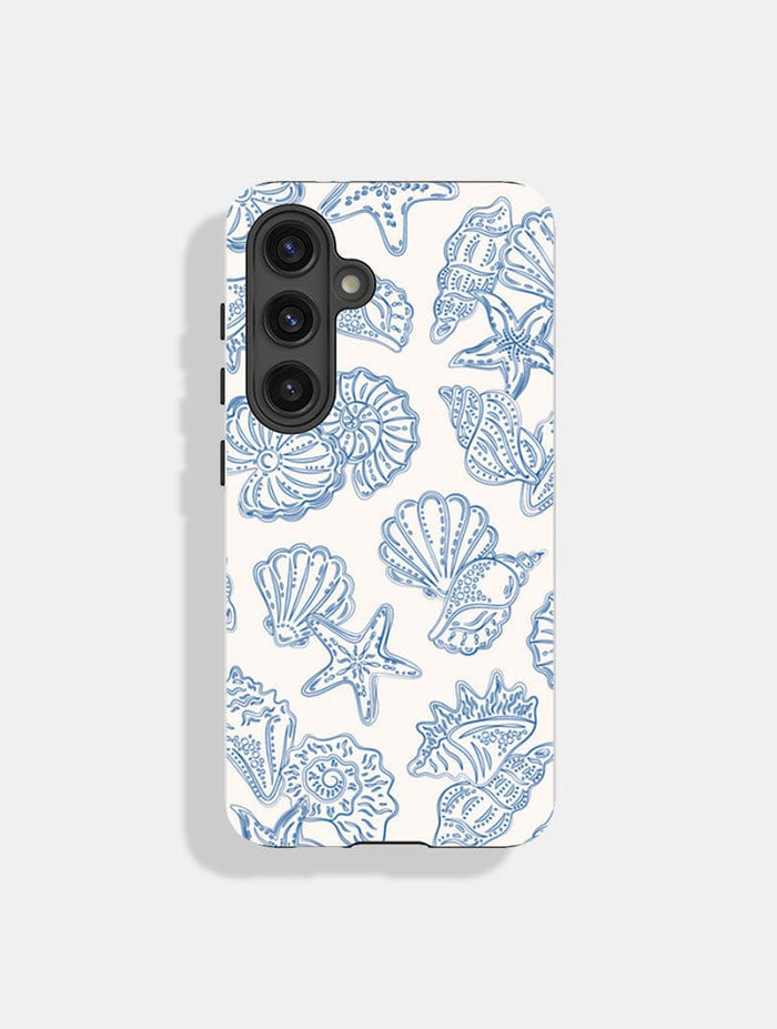 Blue Outline Sea Shells Ultra Protective Android Case Phone Case Skinnydip London