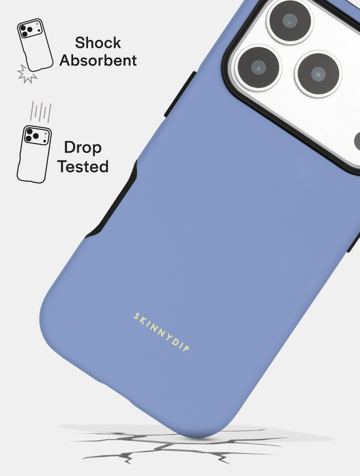 Blue Solid Colour Ultra Protective iPhone Case Phone Cases Skinnydip London