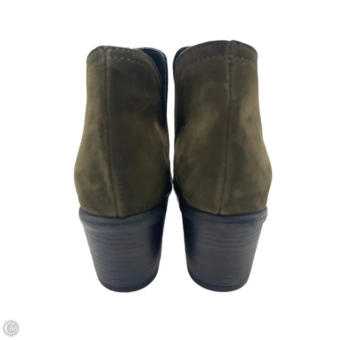 Boots Ankle Heels By Bueno In Green, Size: 6